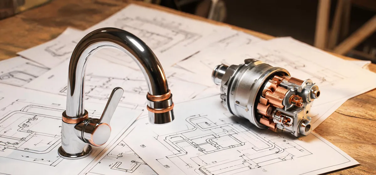 Moen fixture technical photography